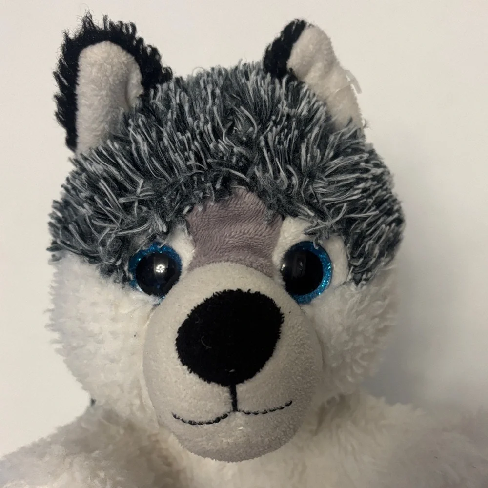 Bear Factory Love-Themed Plush Dog Toy Pair - Brown and Gray